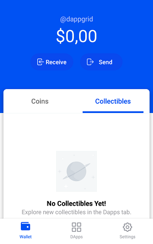 coinbase wallet collectibles not showing