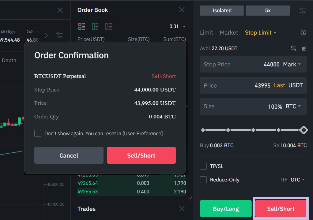 binance trading price