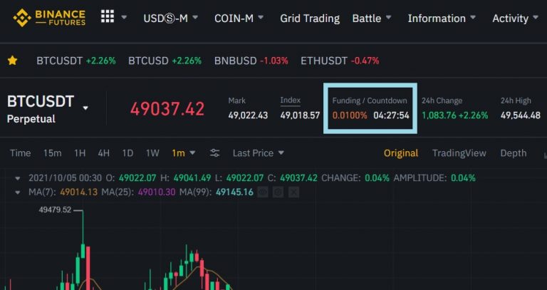 binance funding rate calculator