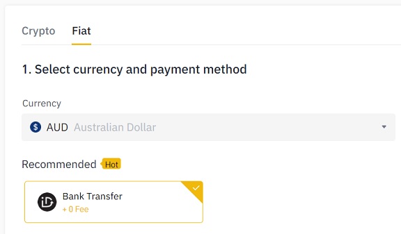 How to change crypto to cash binance