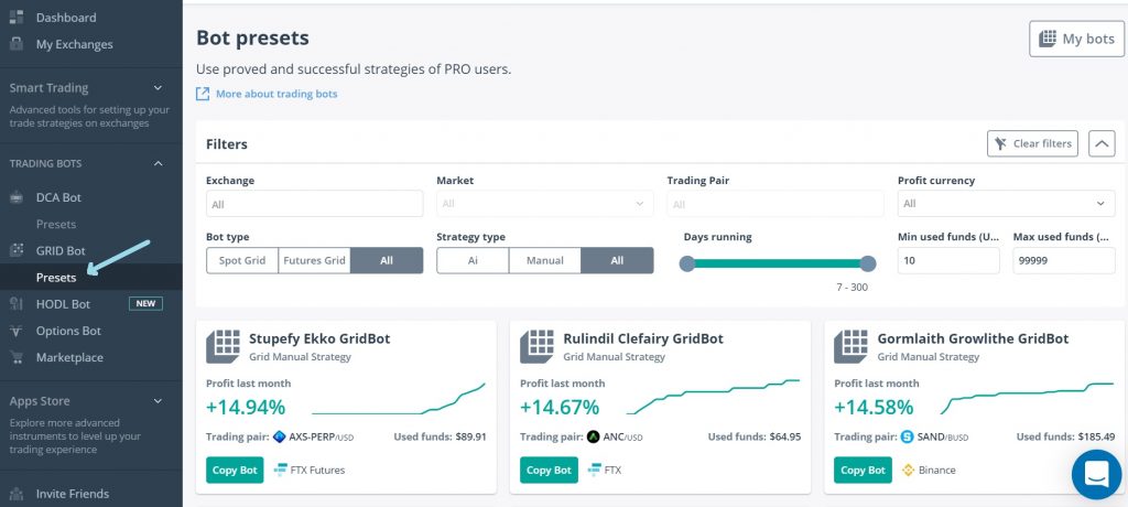 Grid bot 3commas как работает