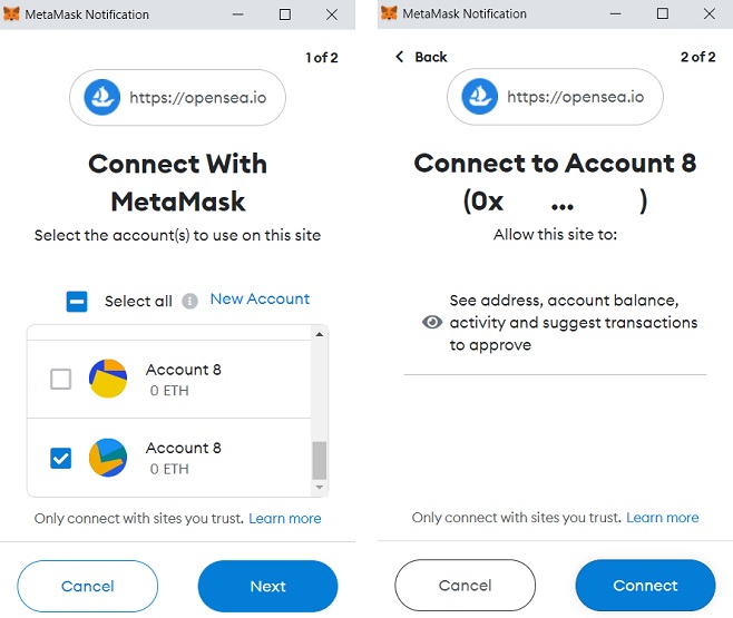 metamask 1 notification